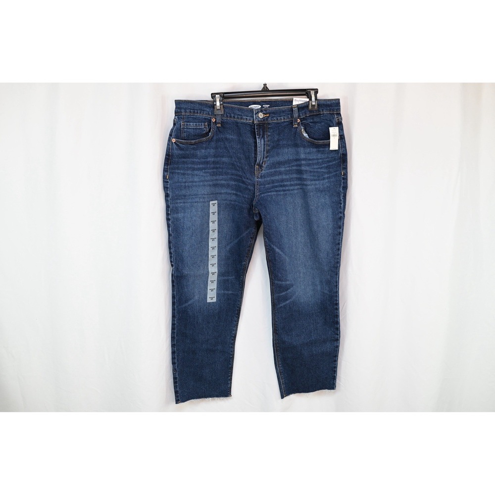 Old Navy Boyfriend Mid Rise Jeans Blue Denim Size 14 NWT 672420-00-1